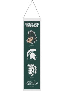 Michigan State Spartans 8x32 Evolution Banner - Green