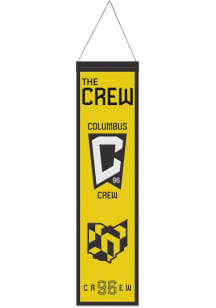 Columbus Crew 8x32 Primary Logo Banner - Black
