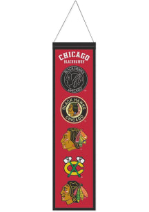 Chicago Blackhawks 8x32 Evolution Banner - Black