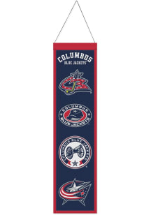 Columbus Blue Jackets 8x32 Evolution Banner - Black