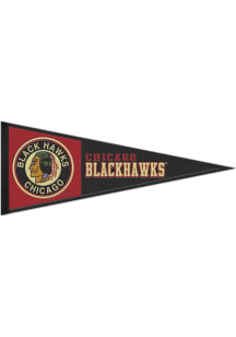 Chicago Blackhawks 13x32 Pennant - Black