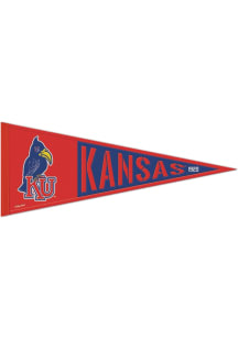 Kansas Jayhawks 13x32 Vault Logo Design Pennant - Red
