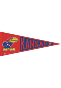 Kansas Jayhawks 13x32 Vault Logo Pennant - Red