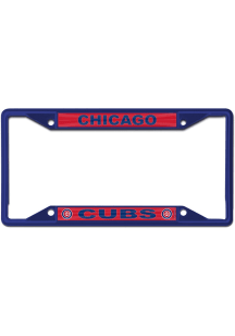 Chicago Cubs Color Metal License Plate Frame - Blue