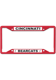 Cincinnati Bearcats Color Metal License Plate Frame - Red