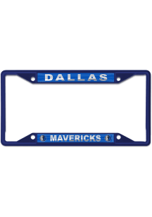 Dallas Mavericks Color Metal License Plate Frame - Blue