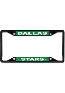 Dallas Stars Color Metal License Plate Frame - Black
