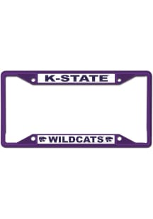 K-State Wildcats Color Metal License Plate Frame - Purple
