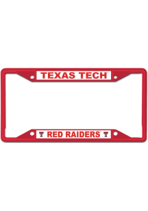 Texas Tech Red Raiders Color Metal License Plate Frame - Red