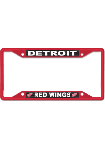 Detroit Red Wings Color Metal License Plate Frame - Red