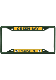 Green Bay Packers Color Metal License Plate Frame - Green