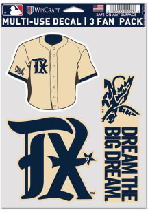 Texas Rangers City Connect 3pk Auto Decal - Tan