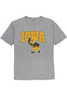 Blue 84 Iowa Hawkeyes Grey Rally Herkey Short Sleeve Fashion T Shirt