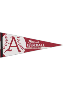 Arkansas Razorbacks Baseball Pennant - Red