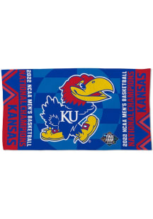 Kansas Jayhawks 2022 National Champs 22x42 2 Sided Rally Towel