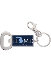 Michigan Home Design Keychain - Blue