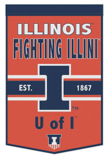 Illinois Fighting Illini 24x38 Primary Banner - Orange