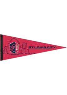 St Louis City SC 12x30 Pennant - Red