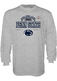 Blue 84 Penn State Nittany Lions Grey 2022 Football Rose Bowl Bound Long Sleeve T Shirt
