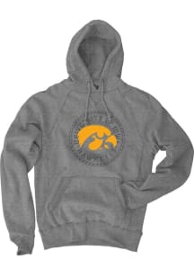Blue 84 Iowa Hawkeyes Mens Grey Show Biz Seal Fashion Hood