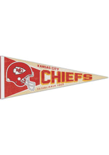 Kansas City Chiefs 12x30 Retro Pennant - Red