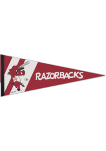 Arkansas Razorbacks 12x30 Hitting Ribby Pennant - Red