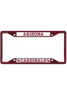 Arizona Cardinals Colored Chrome License Plate Frame - Red