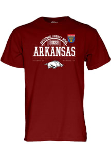 Blue 84 Arkansas Razorbacks Crimson Liberty Bowl Bound Short Sleeve T Shirt