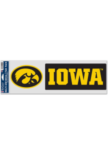 Iowa Hawkeyes 2pk Fan Auto Decal - Black