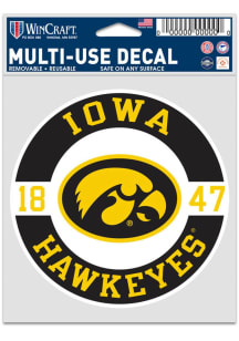 Iowa Hawkeyes 3.75x5 Patch Auto Decal - Black