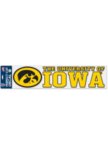 Iowa Hawkeyes 4x17 Auto Decal - Black