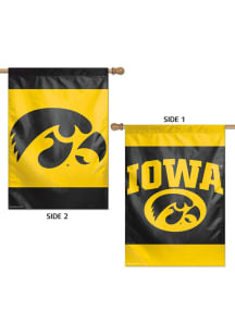 Iowa Hawkeyes 2 Sided Banner - Black