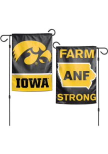 Iowa Hawkeyes ANF Garden Flag - Black