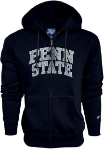 Blue 84 Penn State Nittany Lions Mens Navy Blue Flat Team Name Long Sleeve Full Zip Jacket