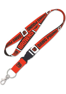 Cleveland Browns Bulldog Lanyard - Orange