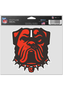 Cleveland Browns Bulldog Multi Use Auto Decal - Orange