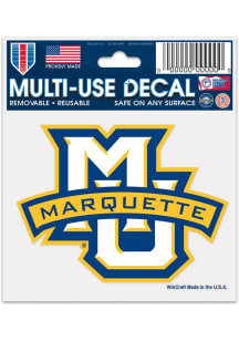 Marquette Golden Eagles 3x4 Multi Use Auto Decal - Gold