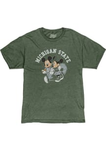 Blue 84 Michigan State Spartans Green DIS College Fever Couple Short Sleeve Fashion T Shirt