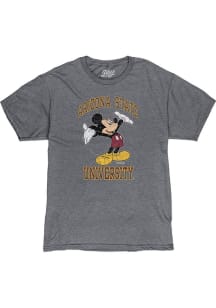 Blue 84 Arizona State Sun Devils Grey DIS Right Here Mickey Short Sleeve Fashion T Shirt