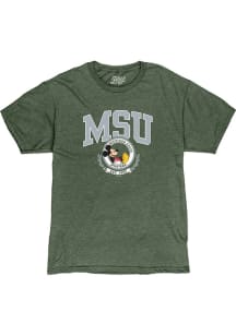 Blue 84 Michigan State Spartans Green DIS Impact Zone Mickey Short Sleeve Fashion T Shirt