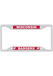 Wisconsin Badgers Mascot License Plate Frame - Red