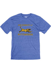 Blue 84 Pitt Panthers Blue Vault Stacked Short Sleeve Fashion T Shirt
