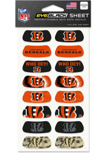 Cincinnati Bengals 8pk Eye Black Tattoo