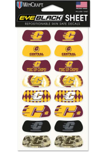 Central Michigan Chippewas 8pk Eye Black Tattoo