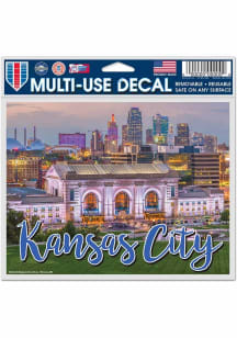 City Skyline Auto Decal - Pink