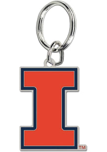 Illinois Fighting Illini Logo Keychain - Orange