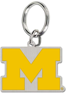 Michigan Wolverines Logo Style Keychain - Blue