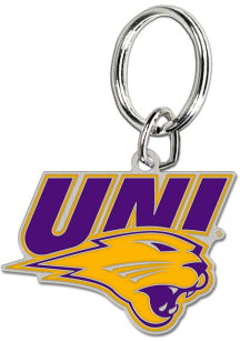Northern Iowa Panthers Logo Keychain - Purple