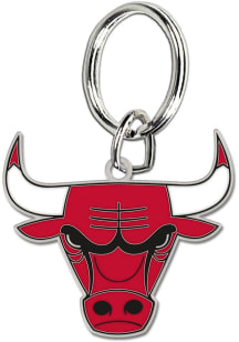 Chicago Bulls Team Logo Keychain - Red