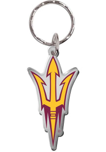 Arizona State Sun Devils Freeform Keychain - Gold